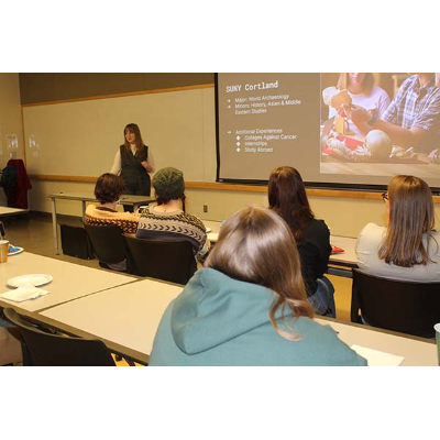 Anthropology Club's visiting speaker makes a point