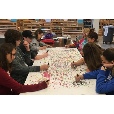 Students Drawing
