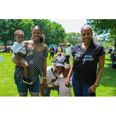 A family celebrates Juneteenth