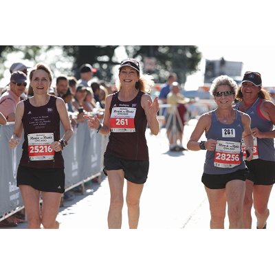 Switzer runs the Chicago Marathon in 2017