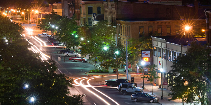 Main Street at night