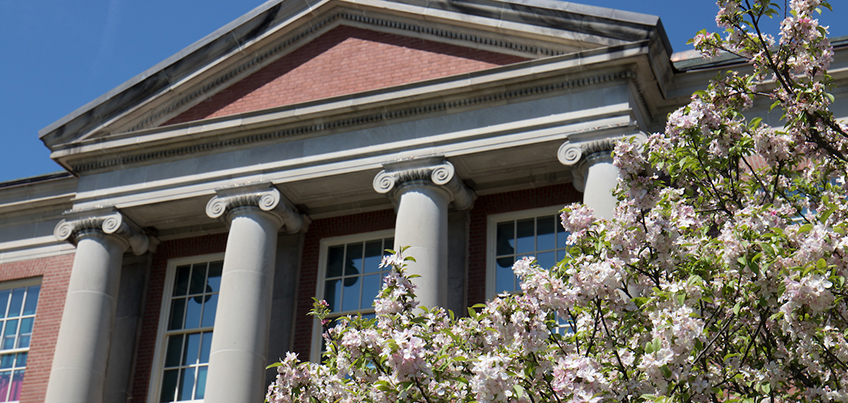 Old Main in spring