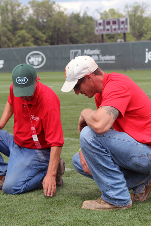 Grass Grows New York Jets Green for Graduate