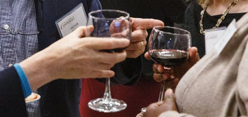 Donors toasting at the President's Circle Dinner