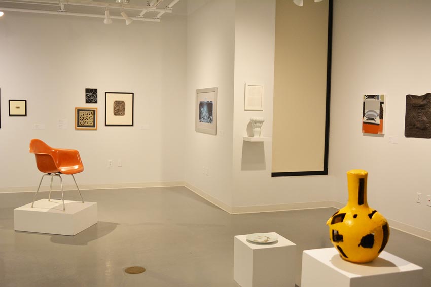 West space floor view at the Dowd Gallery SUNY Cortland.