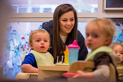 Working in the Child Care Center