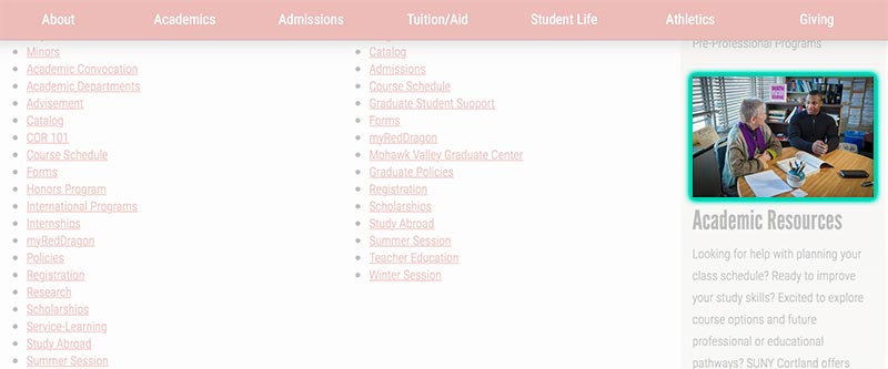 The right column is ordered after body content in dotCMS.